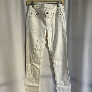 J Crew Women’s Matchstick White Skinny Denim Size 25R - 2